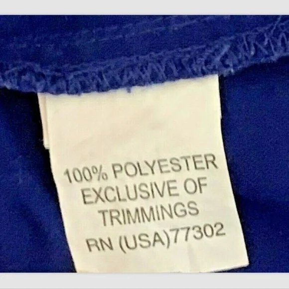 Zara Basic Roll Tab V-neck Blouse L Royal Blue Stud Shoulder Accent #225D - Picture 7 of 7